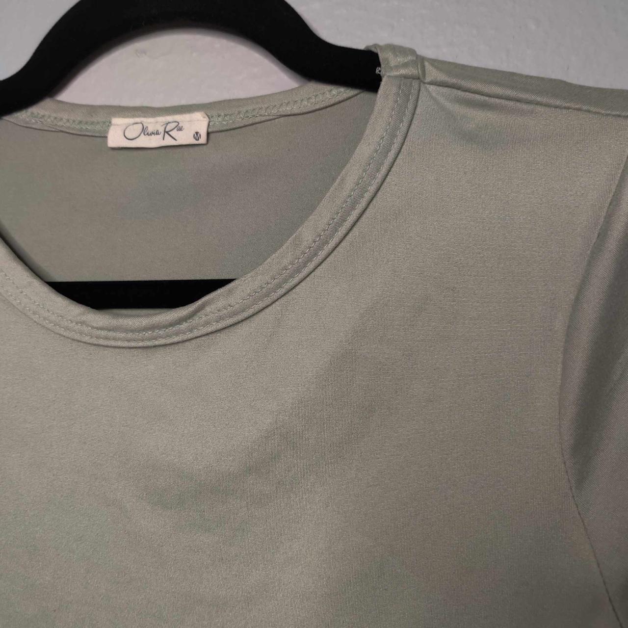 Olivia Rae Muted Army Green Tee Shirt OliviaRae... Depop