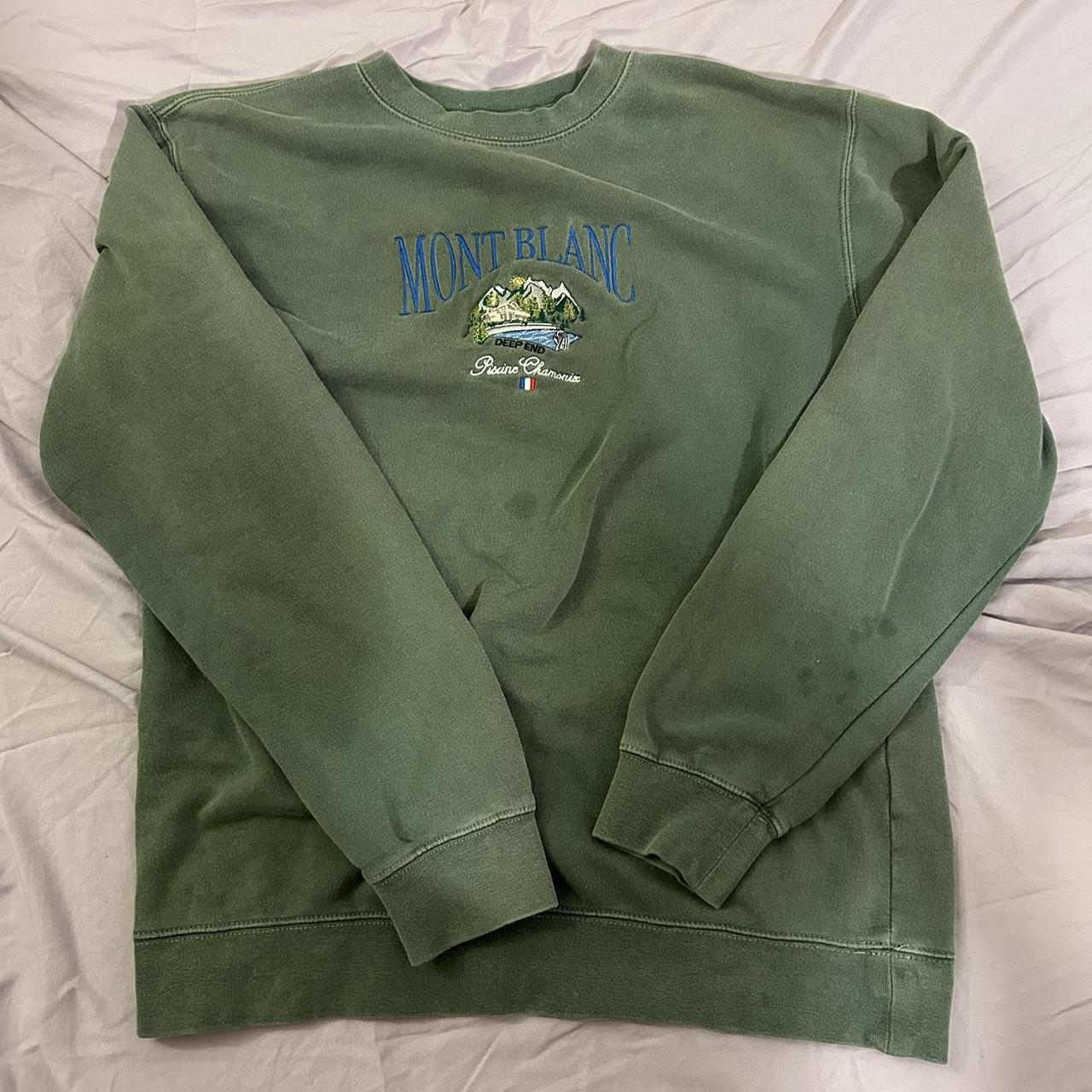 Deep End Mont Blanc Paris swimming sweatshirt