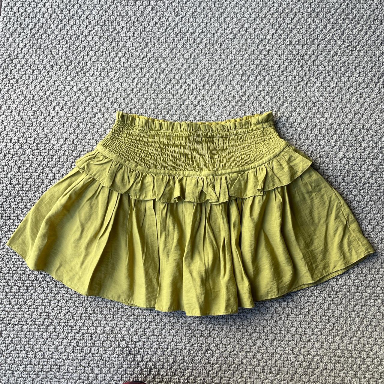 Womens Green Skirt Depop