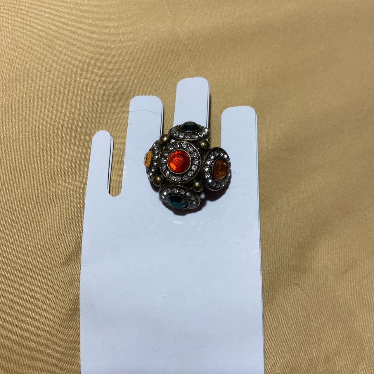 Women's Ring - Multi/Silver – Bedazzled multi-col… - image 8