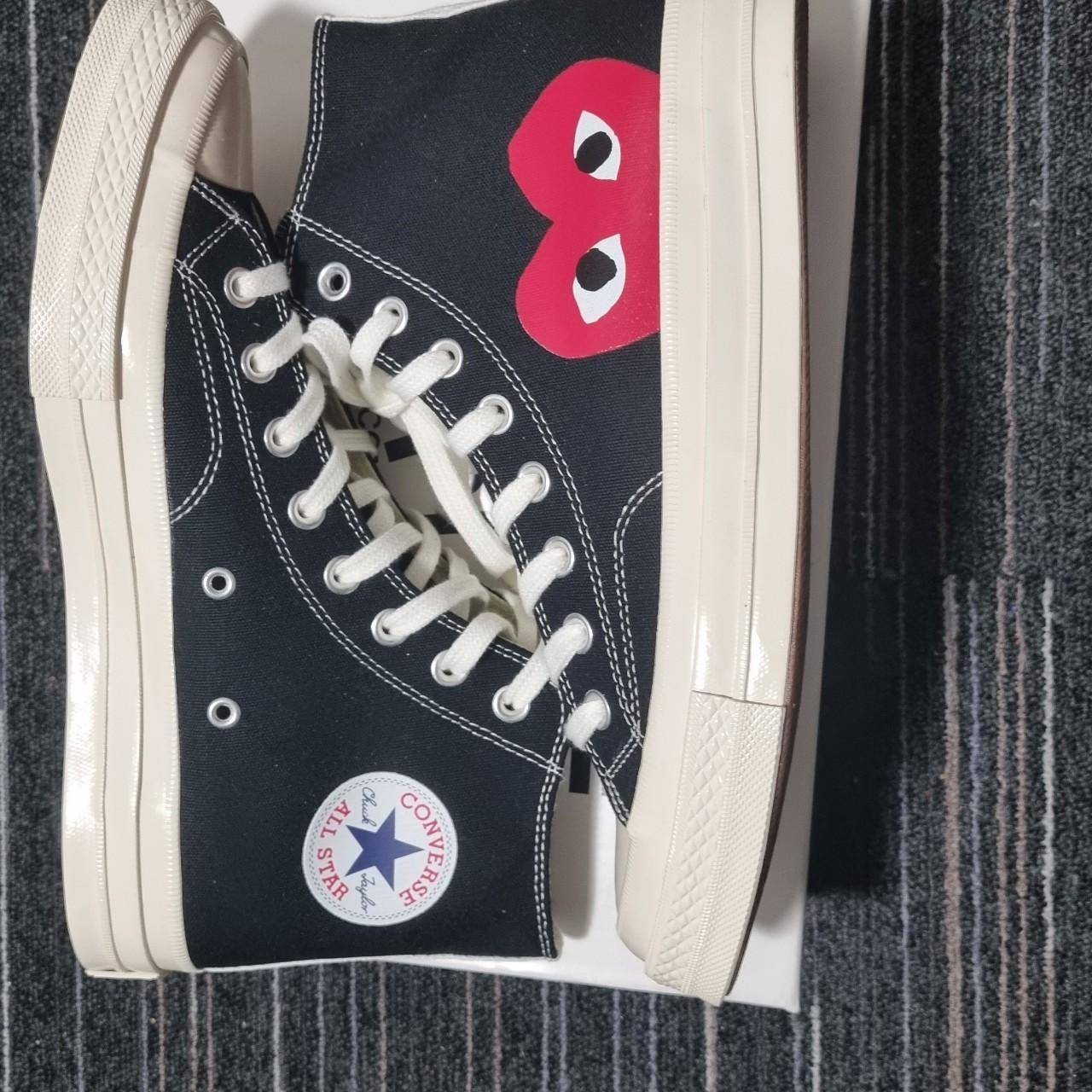 cdg converse high top