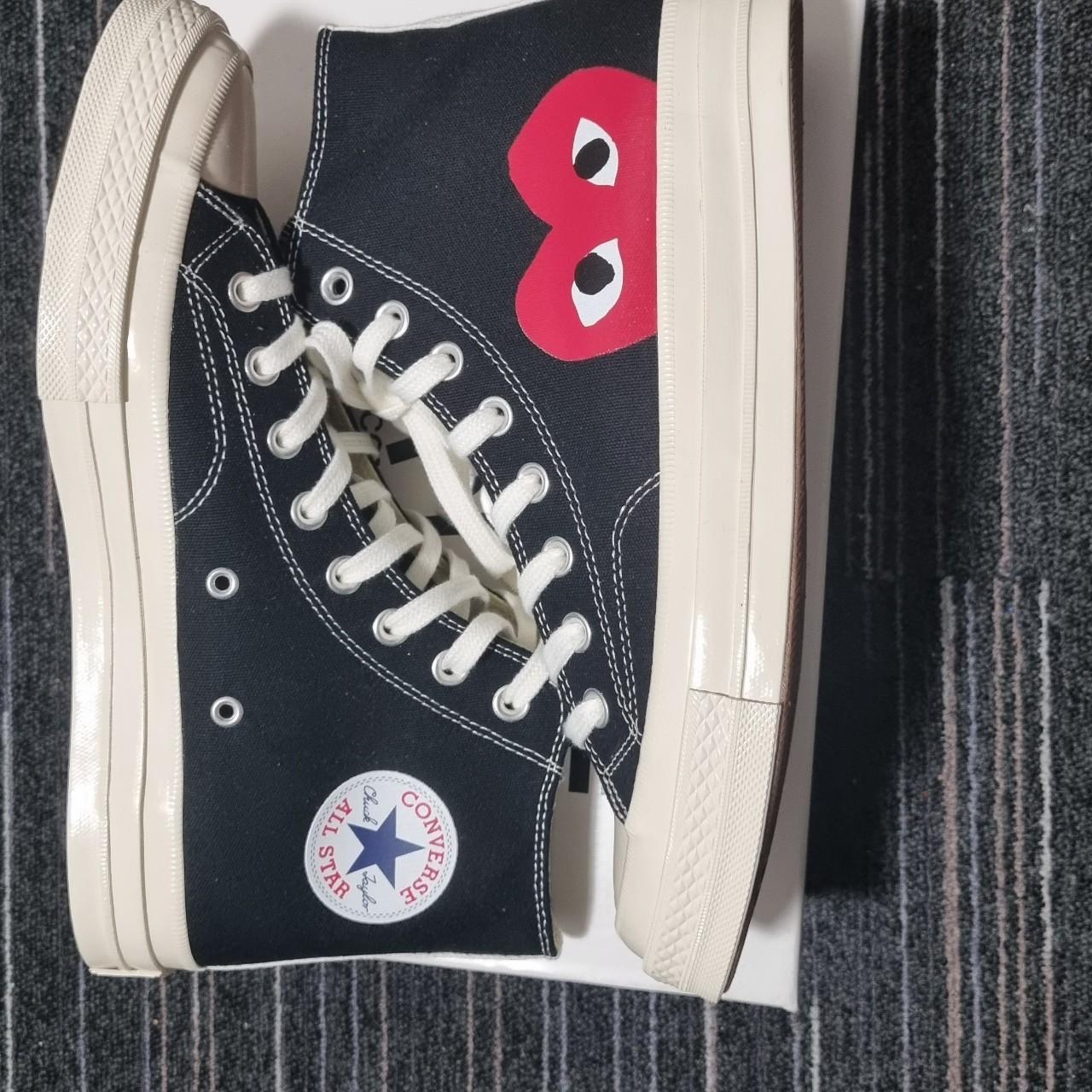 Cdg x converse high top black chuck Taylor brand new... - Depop