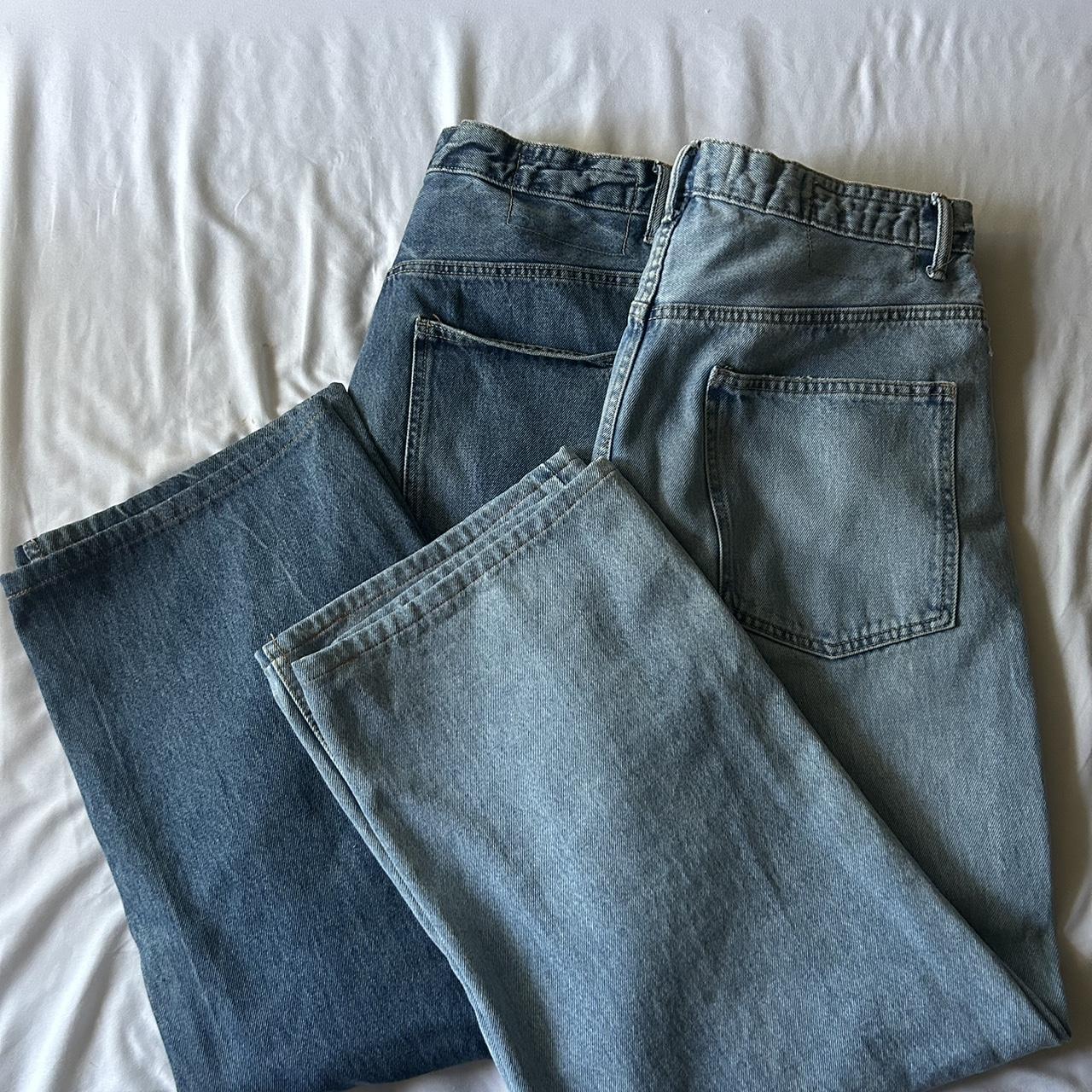 Zara Baggy Fit Jeans Combo Size 32x 30 Both worn... Depop