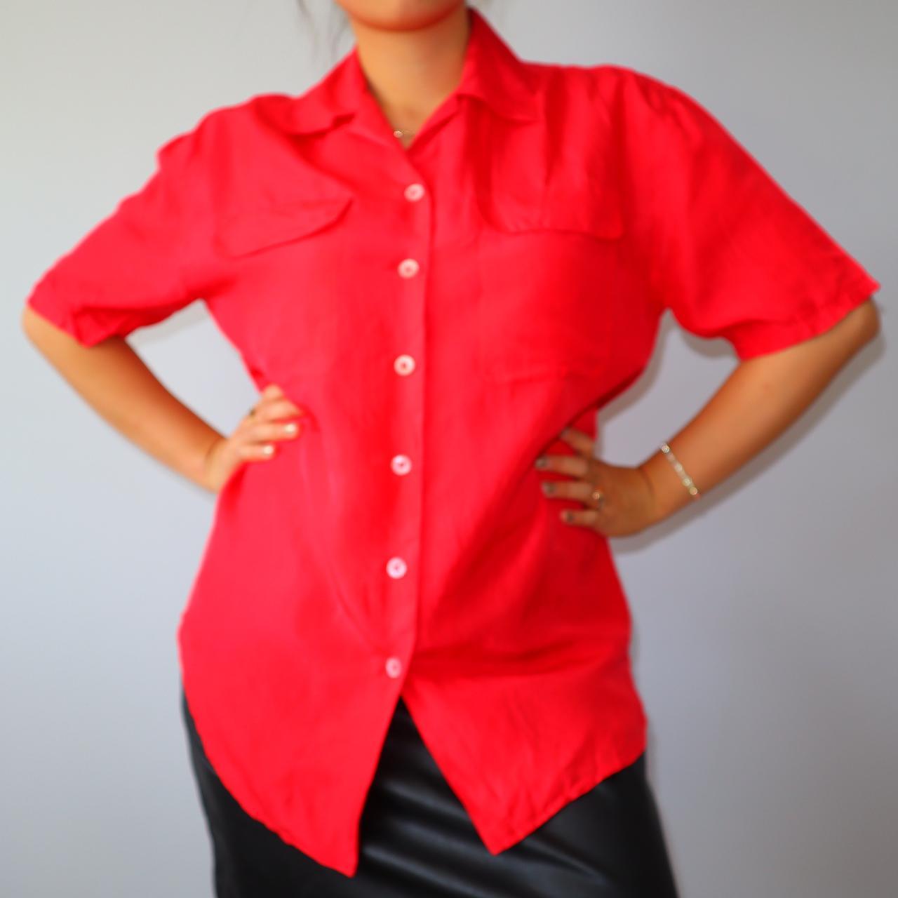 Women's Red Shirt Depop