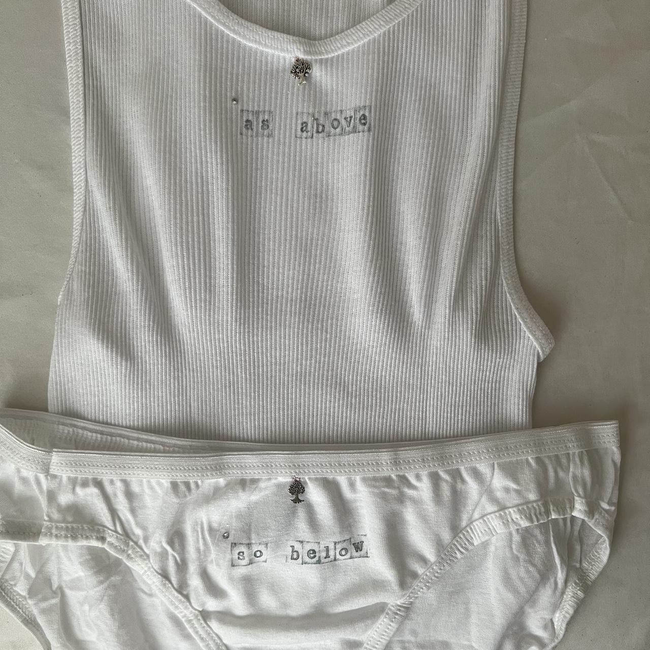 Women's White and Grey Vest-undershirts (3)