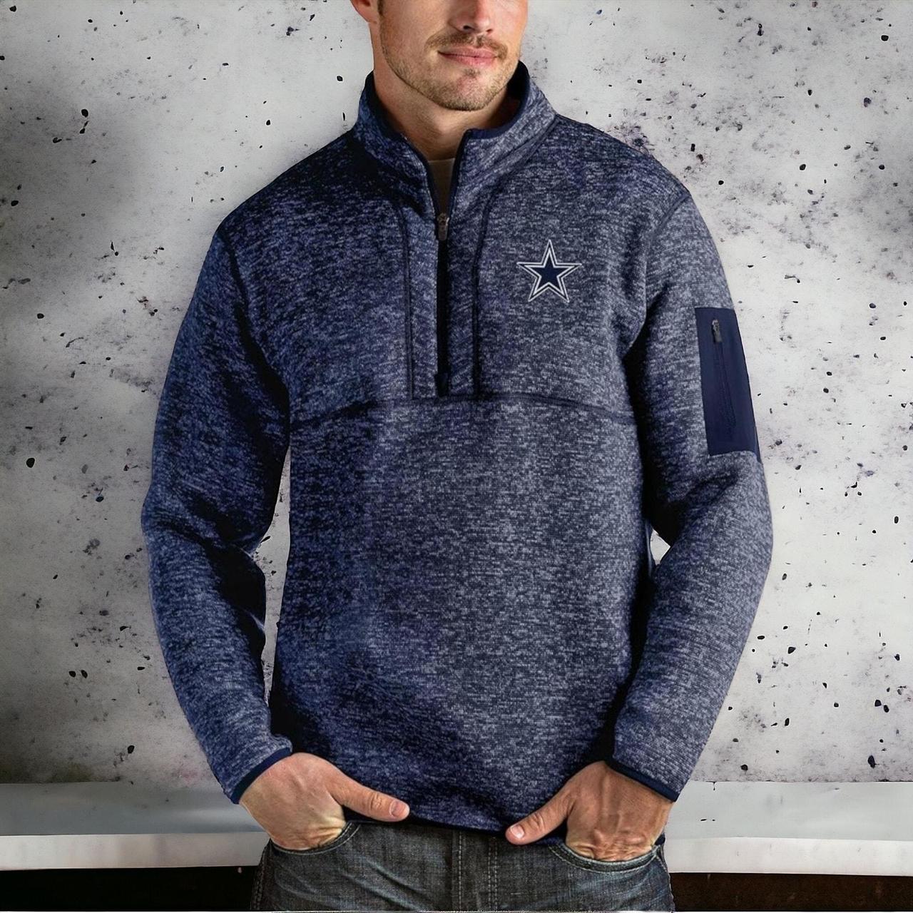 Dallas cowboys quarter zip pullover best sale