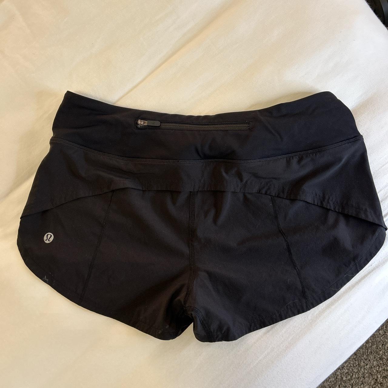 Lululemon Black Speed Up Shorts Good condition, - Depop