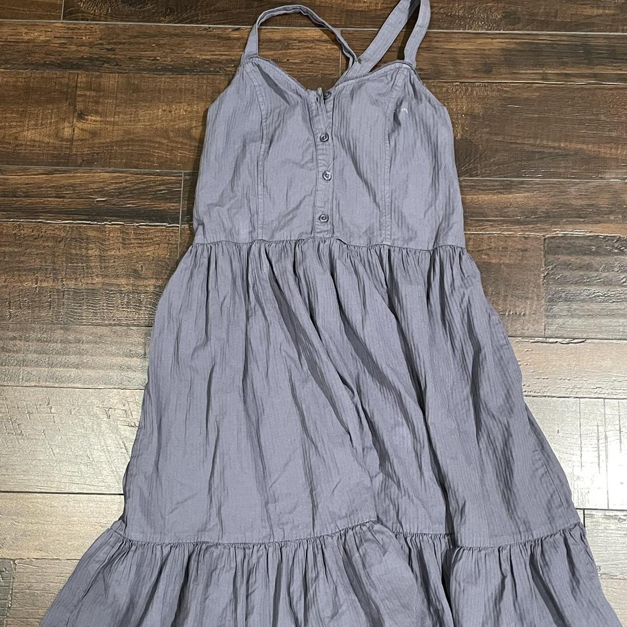 Brandy Melville Women's Blue Dress | Depop