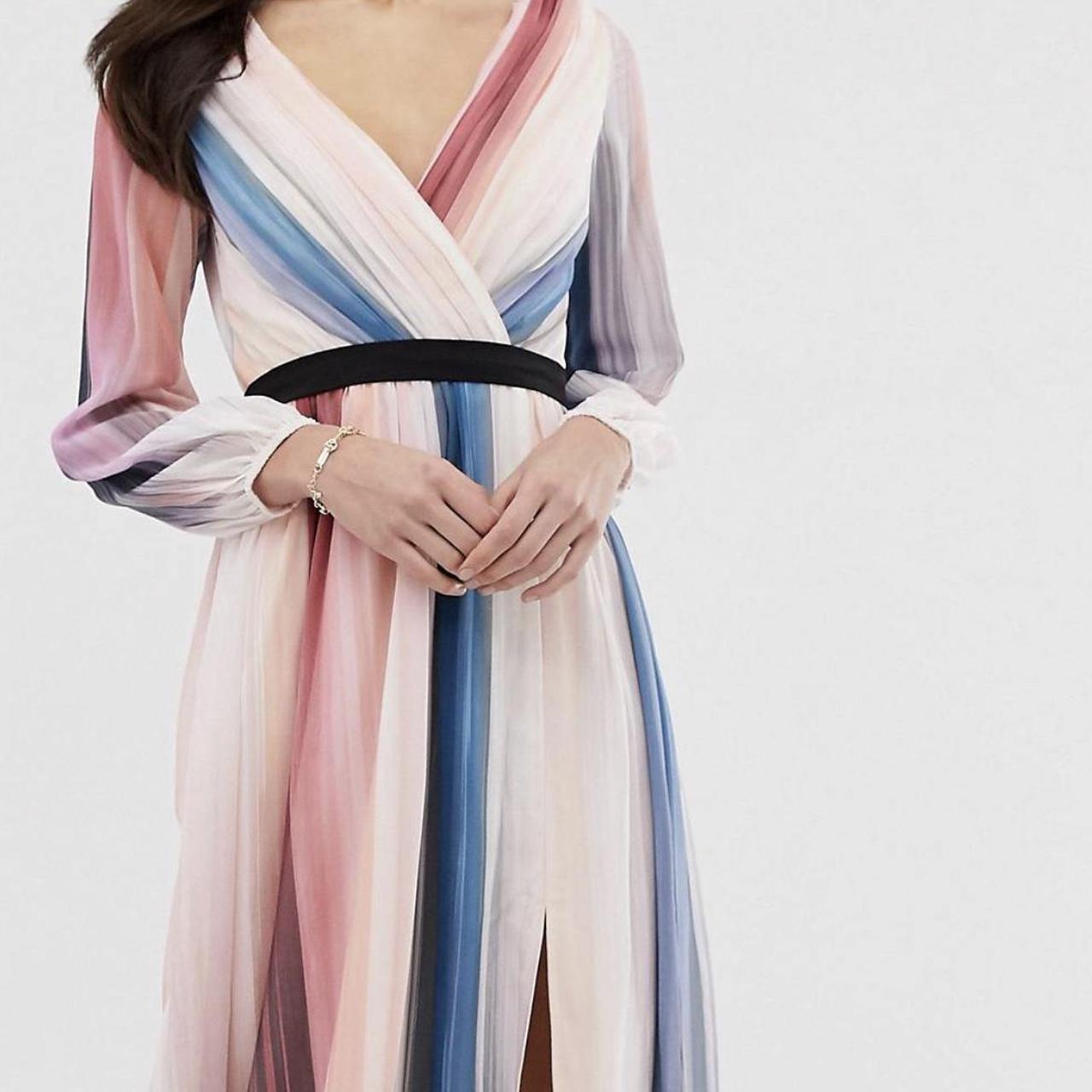 Little mistress stripe maxi dress hotsell