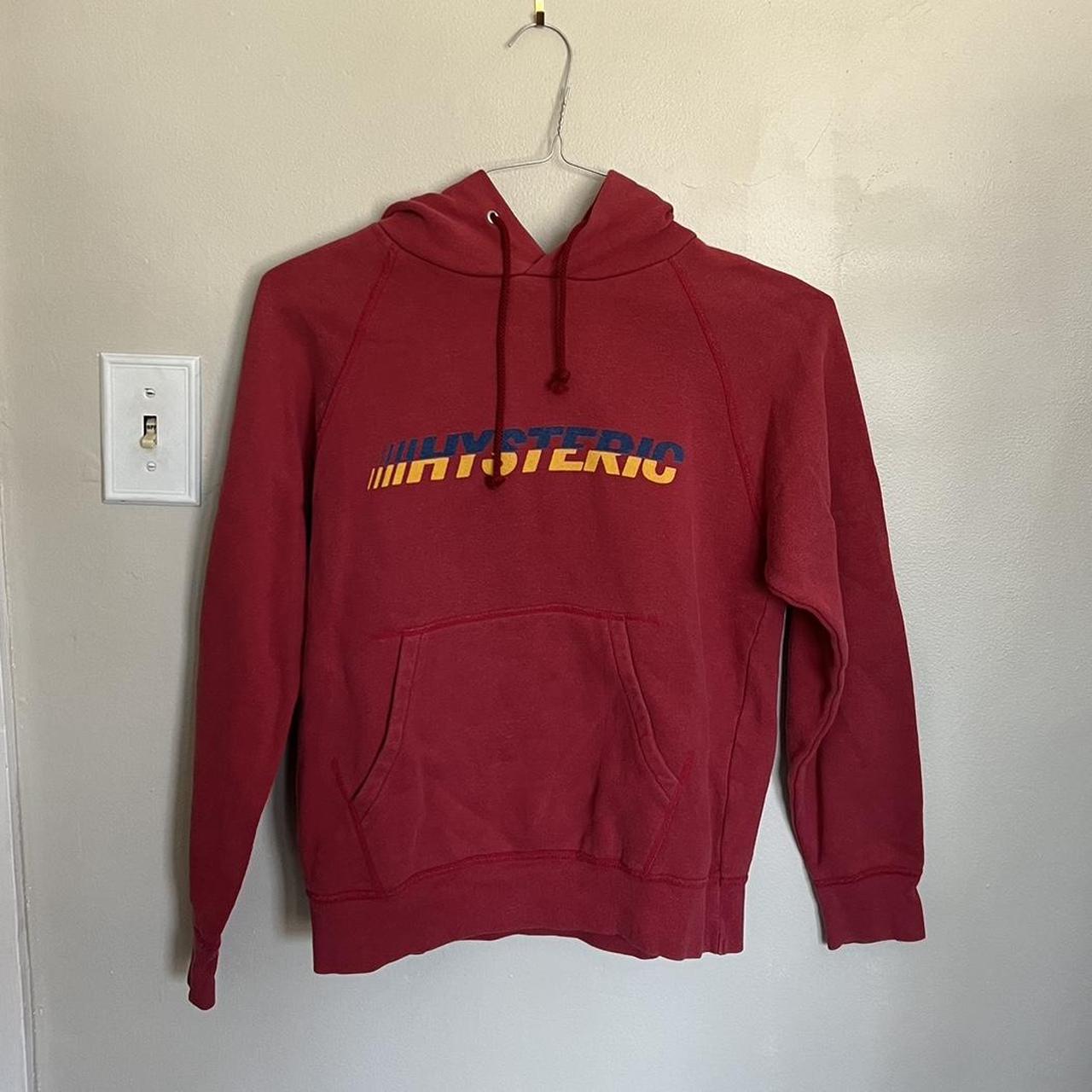 Hysteric Glamour Women's Red Hoodie | Depop