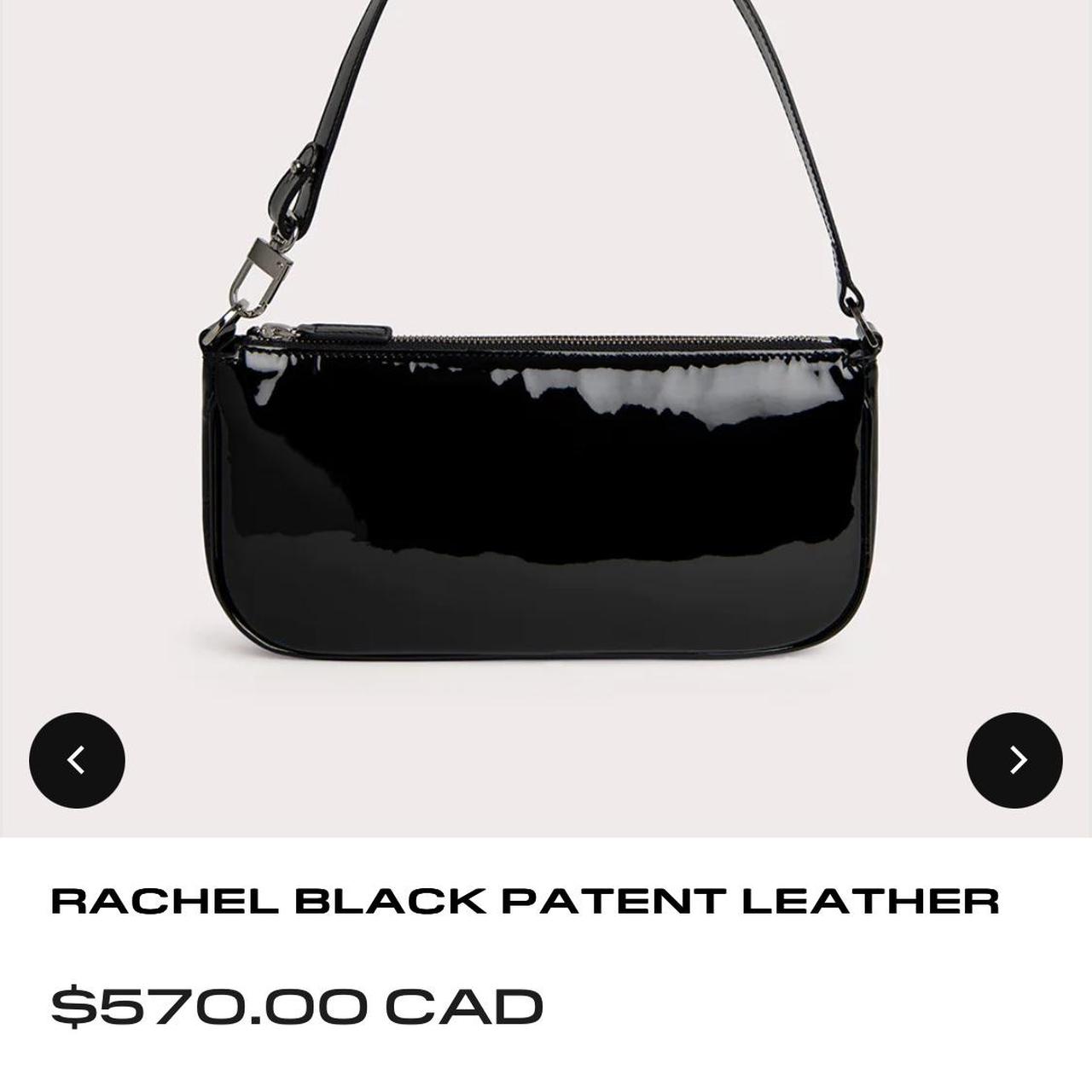 By Far black patent leather Rachel Shoulder Bag. A - Depop