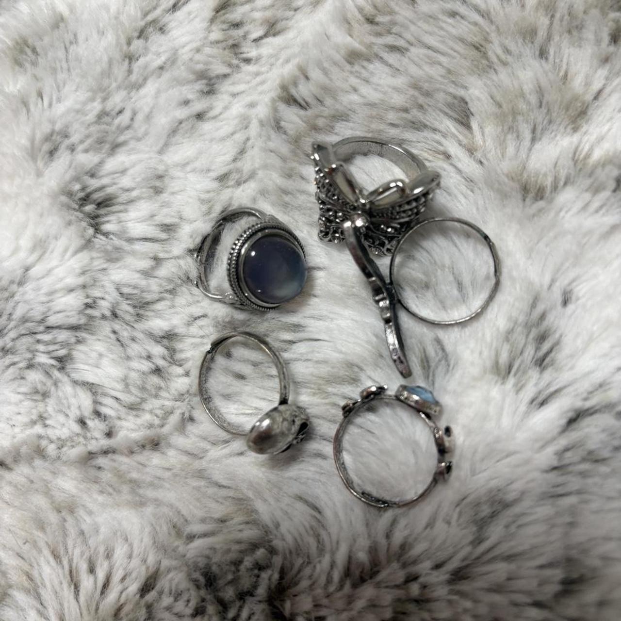 Women's Ring - Silver/Grey – Silver ring bundle: … - image 1