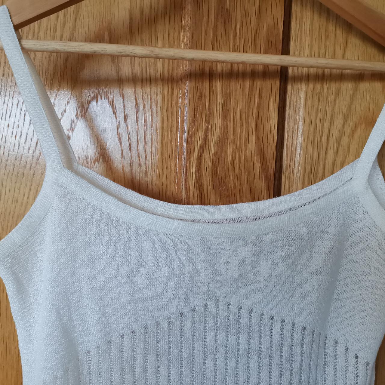 Creamy white knit sheer top Very soft knit top, in a... - Depop