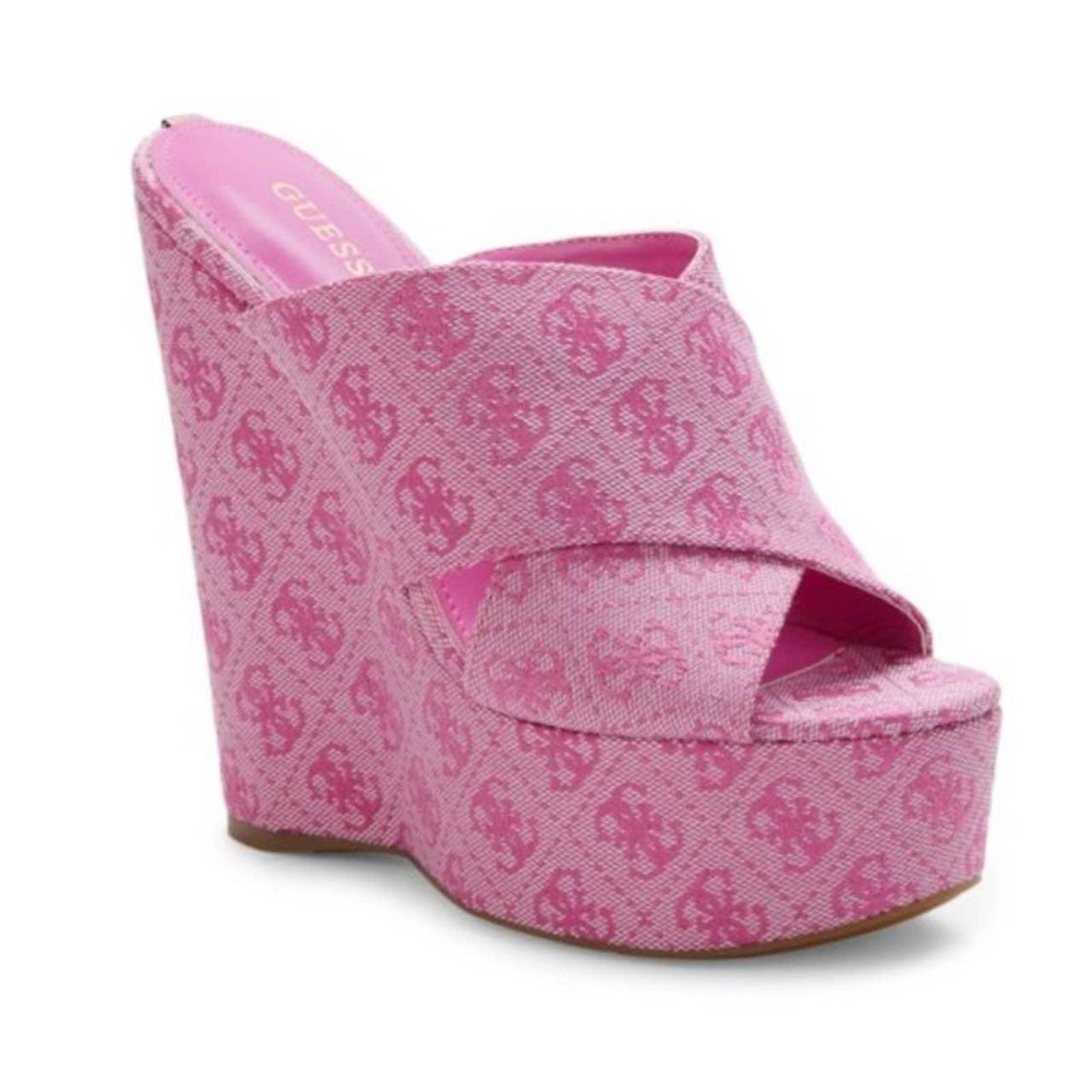 Guess hot sale pink sandals