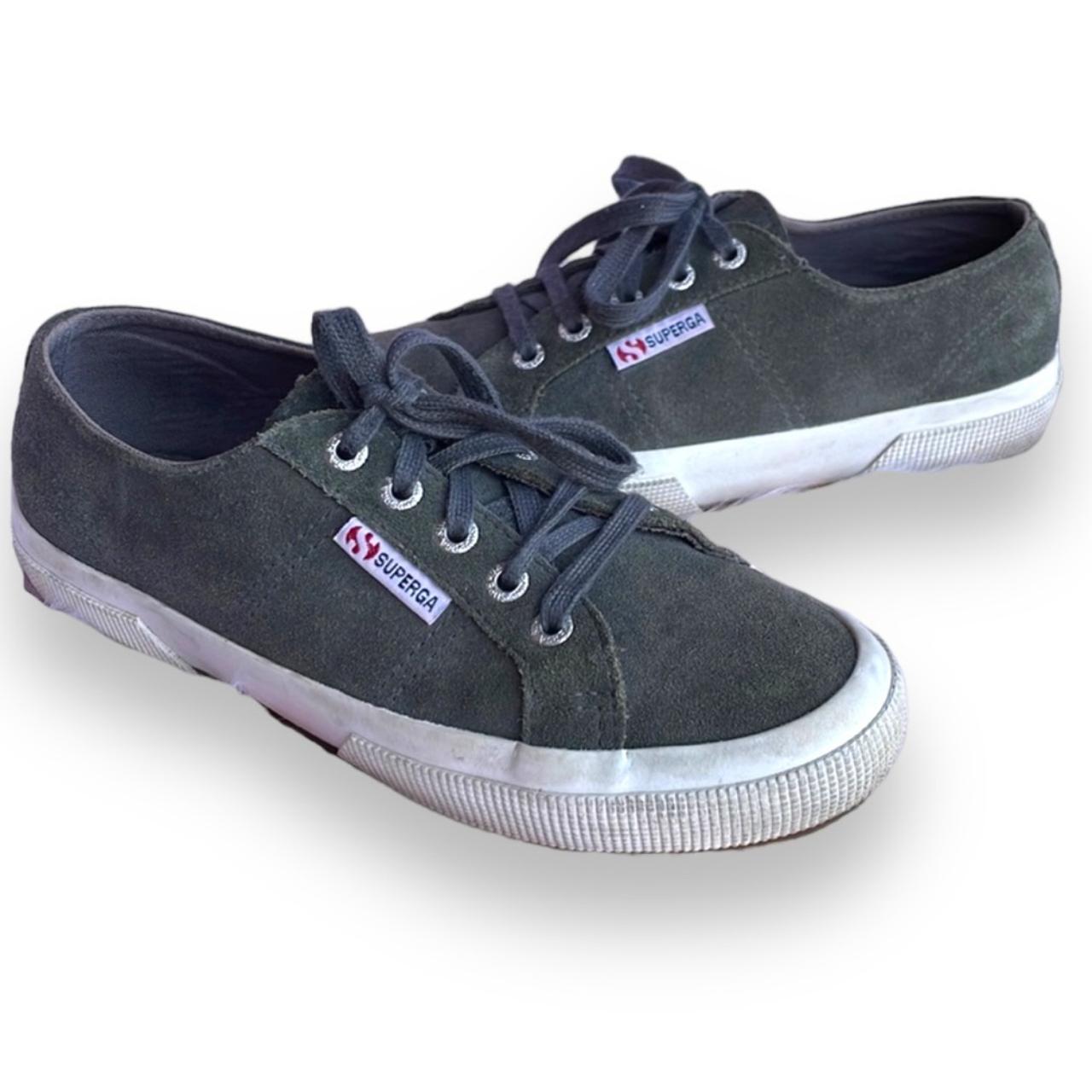 Superga grey outlet suede