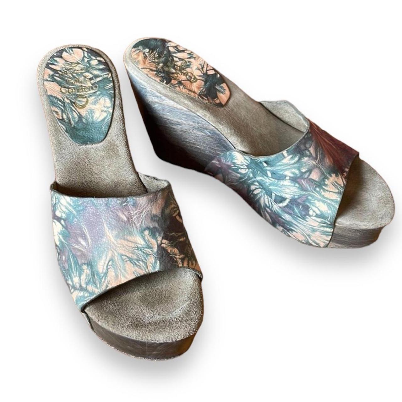 Calleen Cordero tropical print Wedges slide on