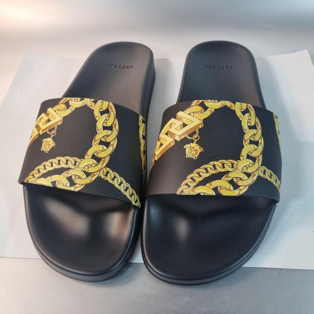 versace palm slippers price