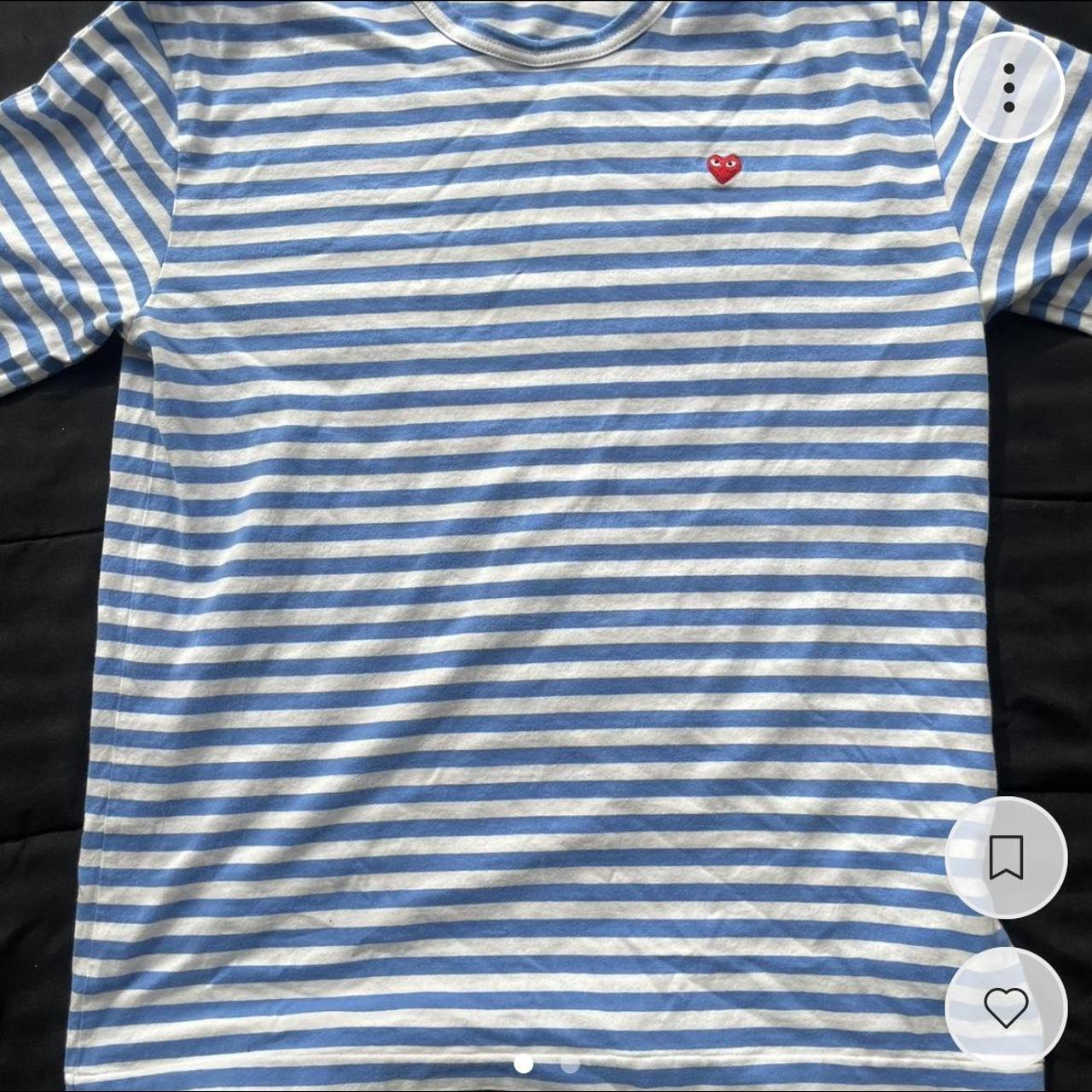 Cdg play best sale shirt price