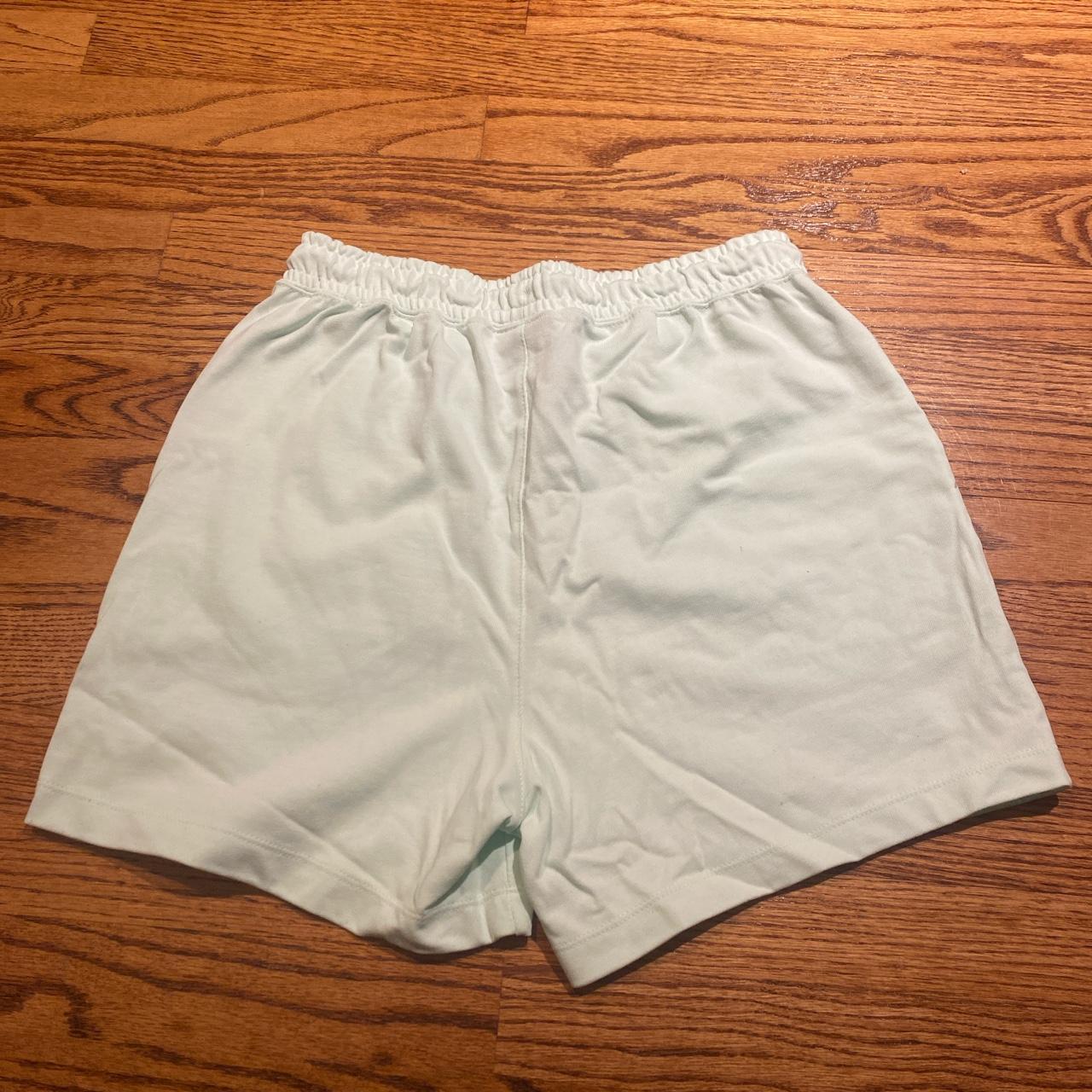 Nike Fleece Shorts Light Mint Green Size... - Depop