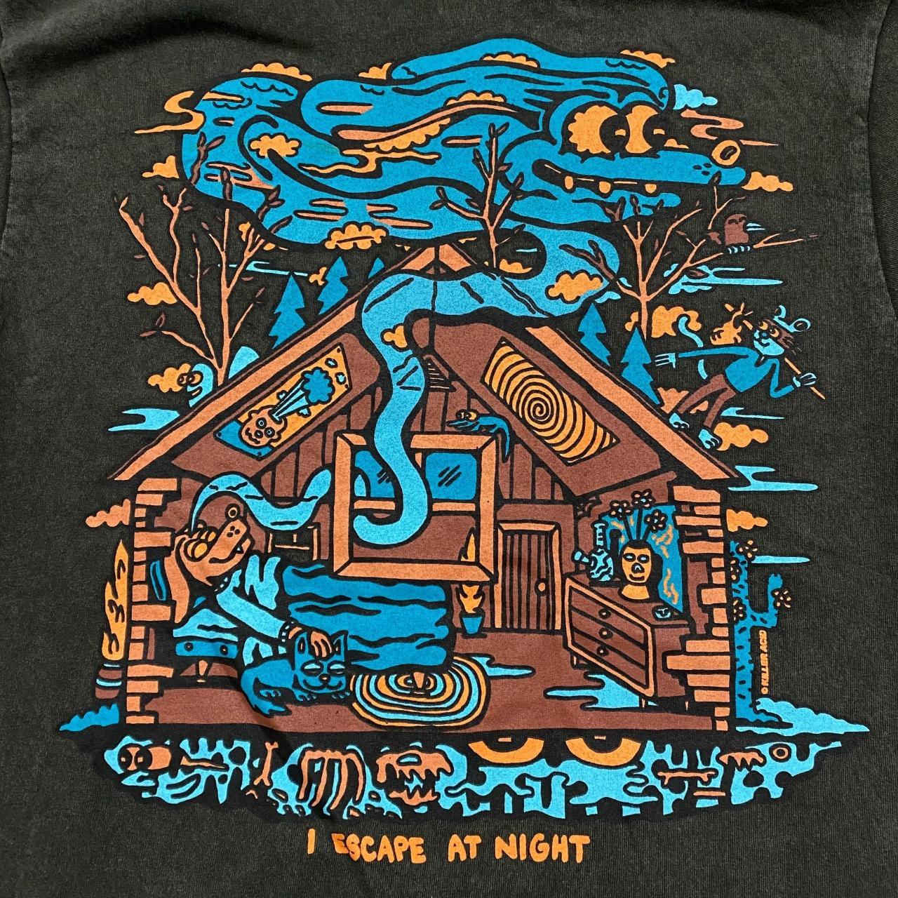 Zumiez Men's Grey and Blue Tshirt Depop