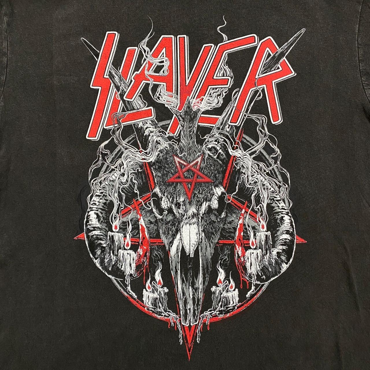 Slayer Goat Head Rock Tshirt size extra large It... - Depop