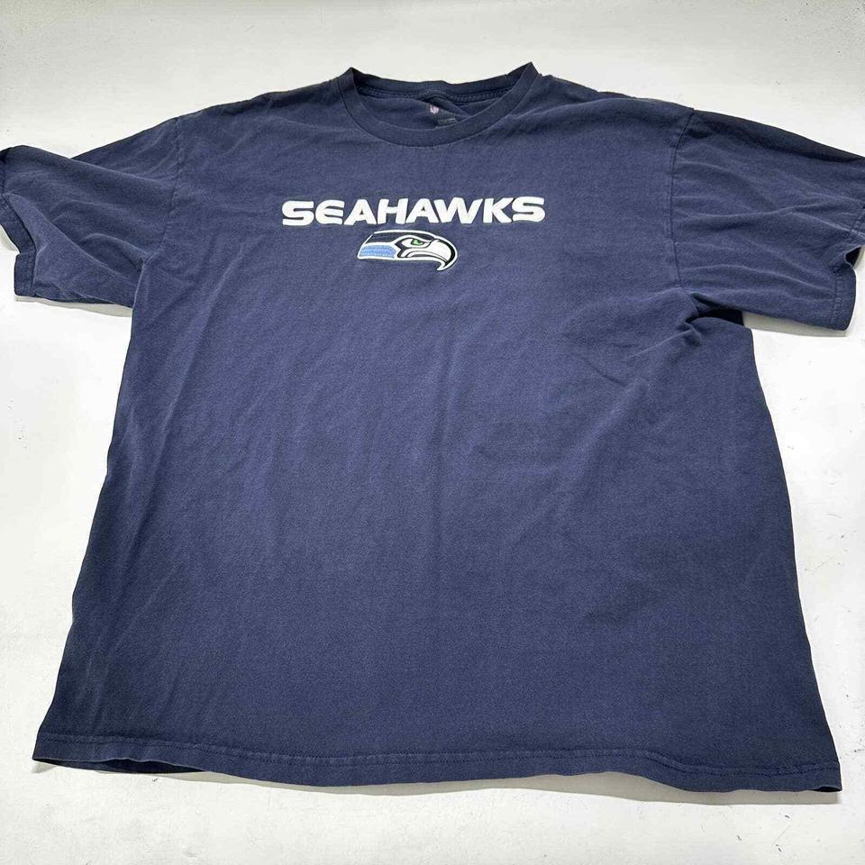 NFL Seattle Seahawks Polo Shirt - SIZE XL - Blue - Depop