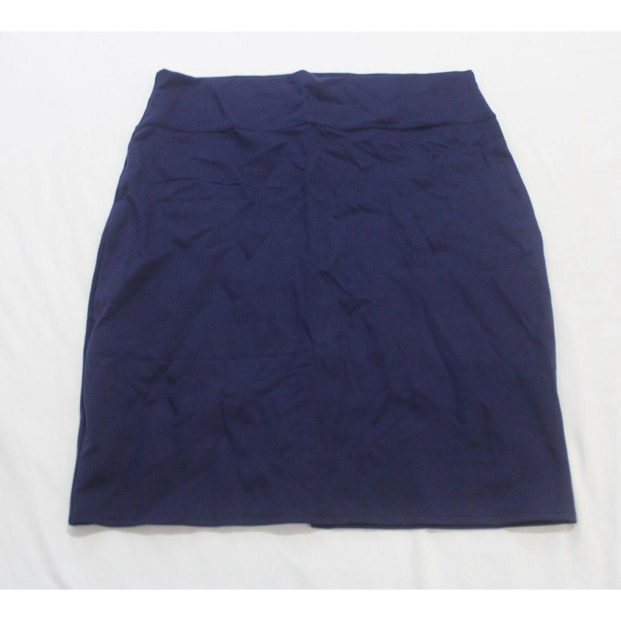 Office Women's Navy Skirt | Depop