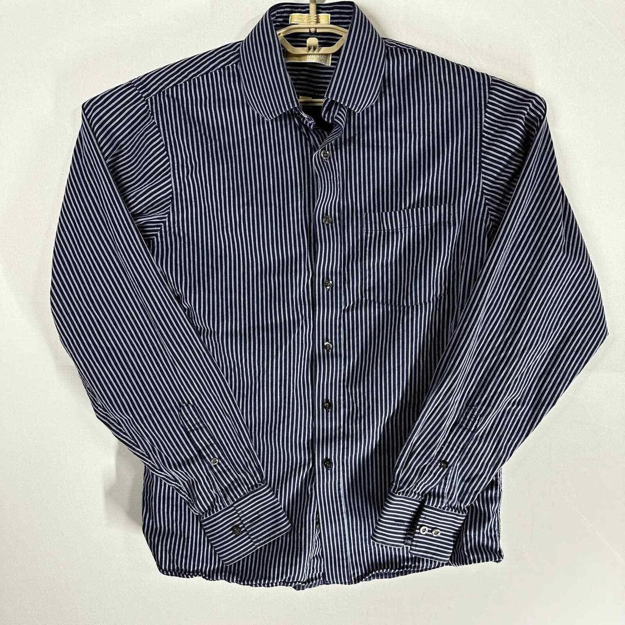 Michael Kors Men's Blue Shirt | Depop