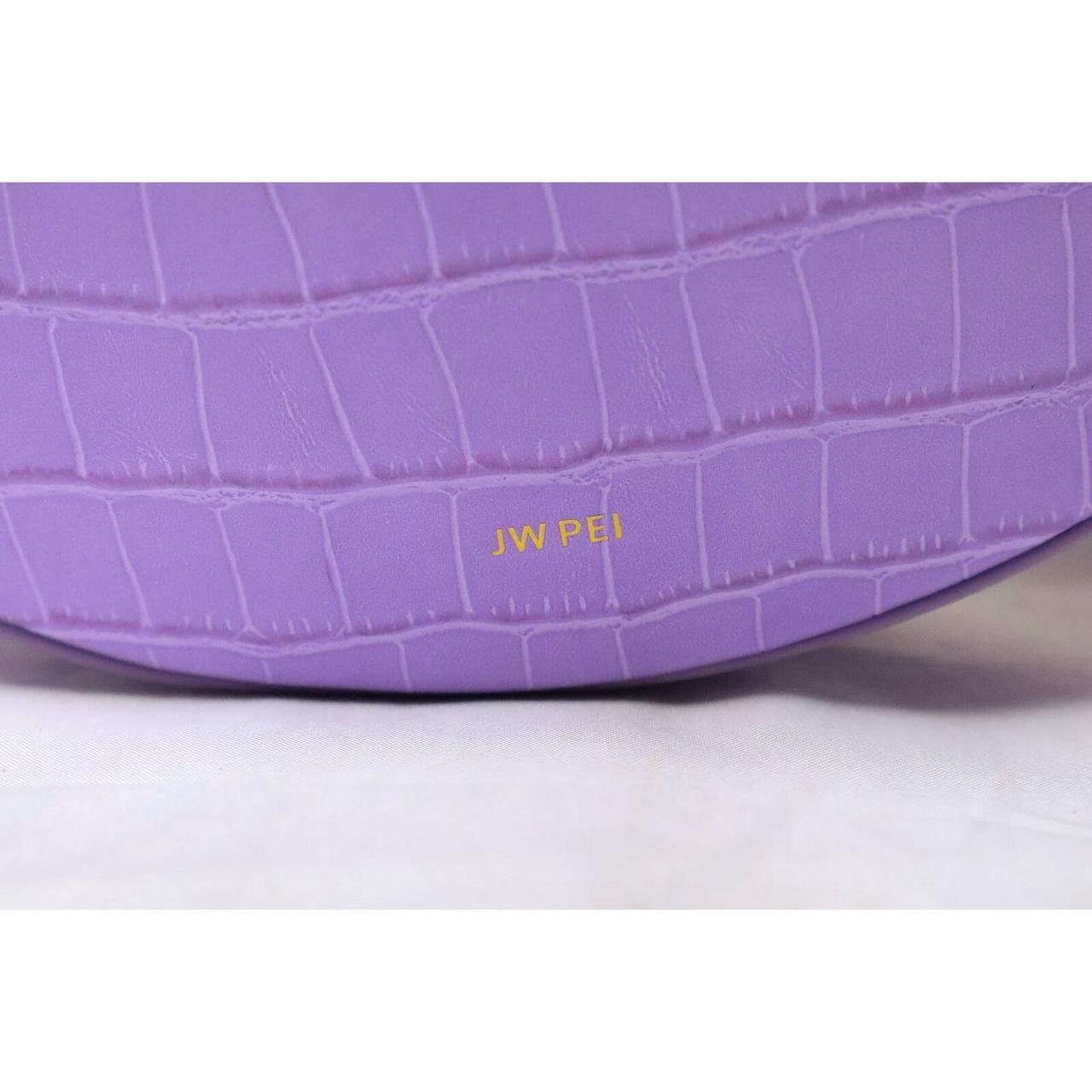 JW PEI Women's Croc Embossed Vegan Leather Rantan Bag JQ2 Purple Croc One  Size
