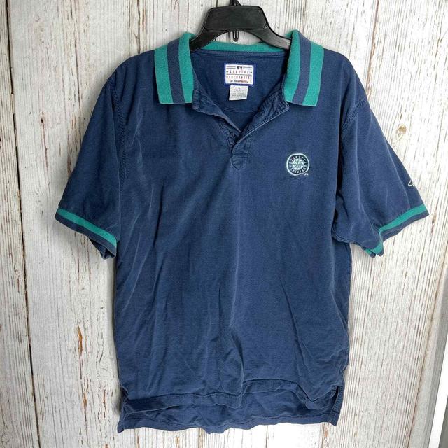 Brand new Seattle Mariners polo shirt with tags 100% - Depop
