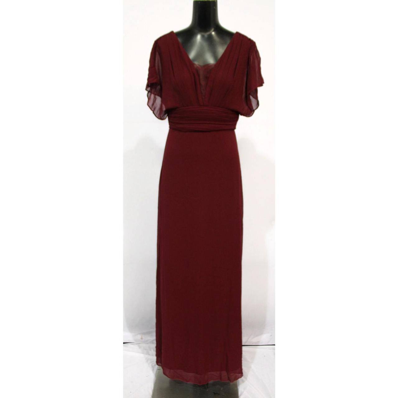 Empire waist hotsell burgundy dress