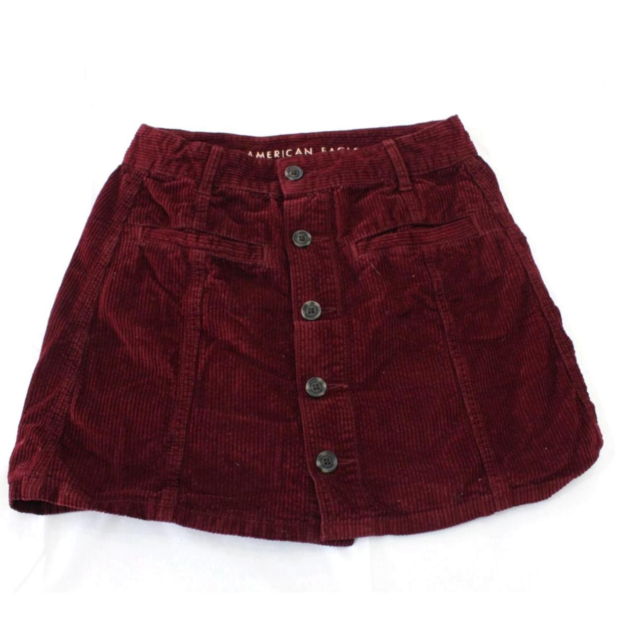 Burgundy skirt american eagle best sale