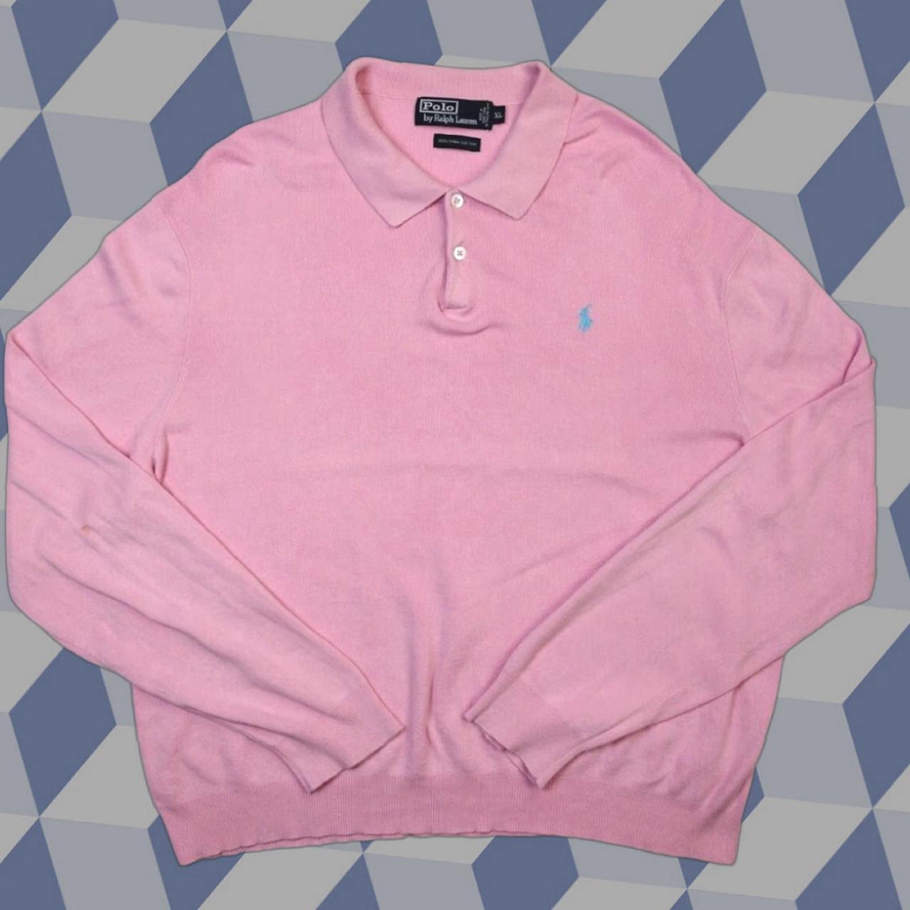 Vintage Men's Sweater - Pink - XL – This vintage … - image 1