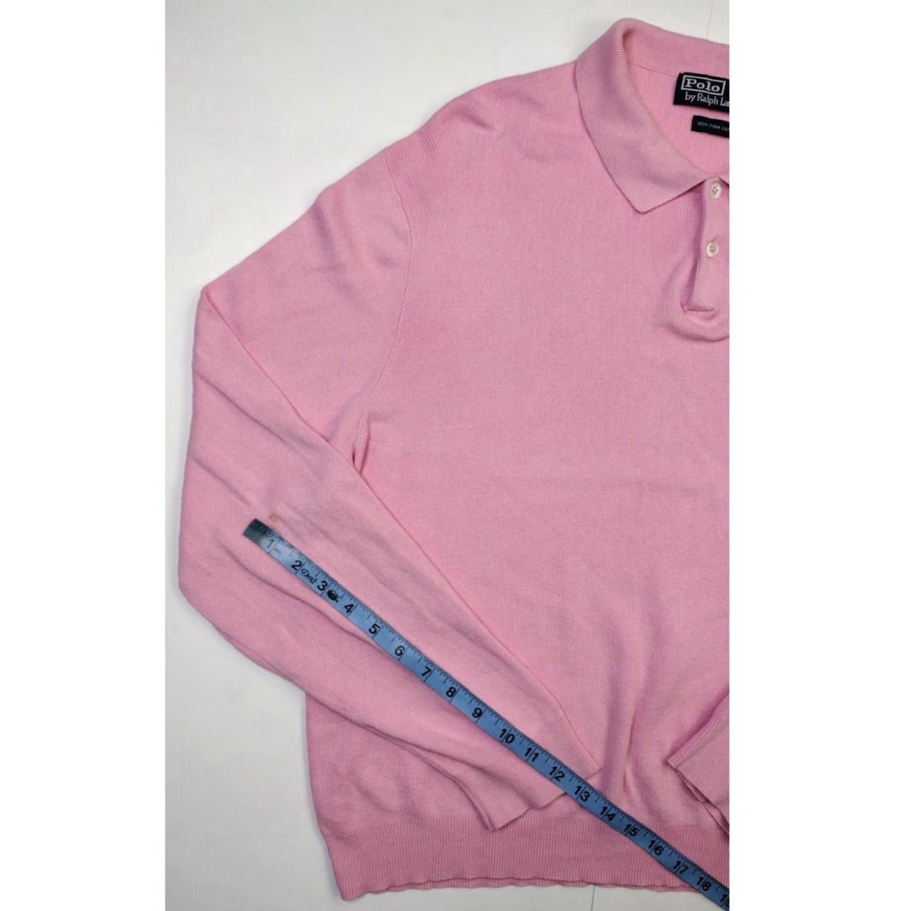 Vintage Men's Sweater - Pink - XL – This vintage … - image 3
