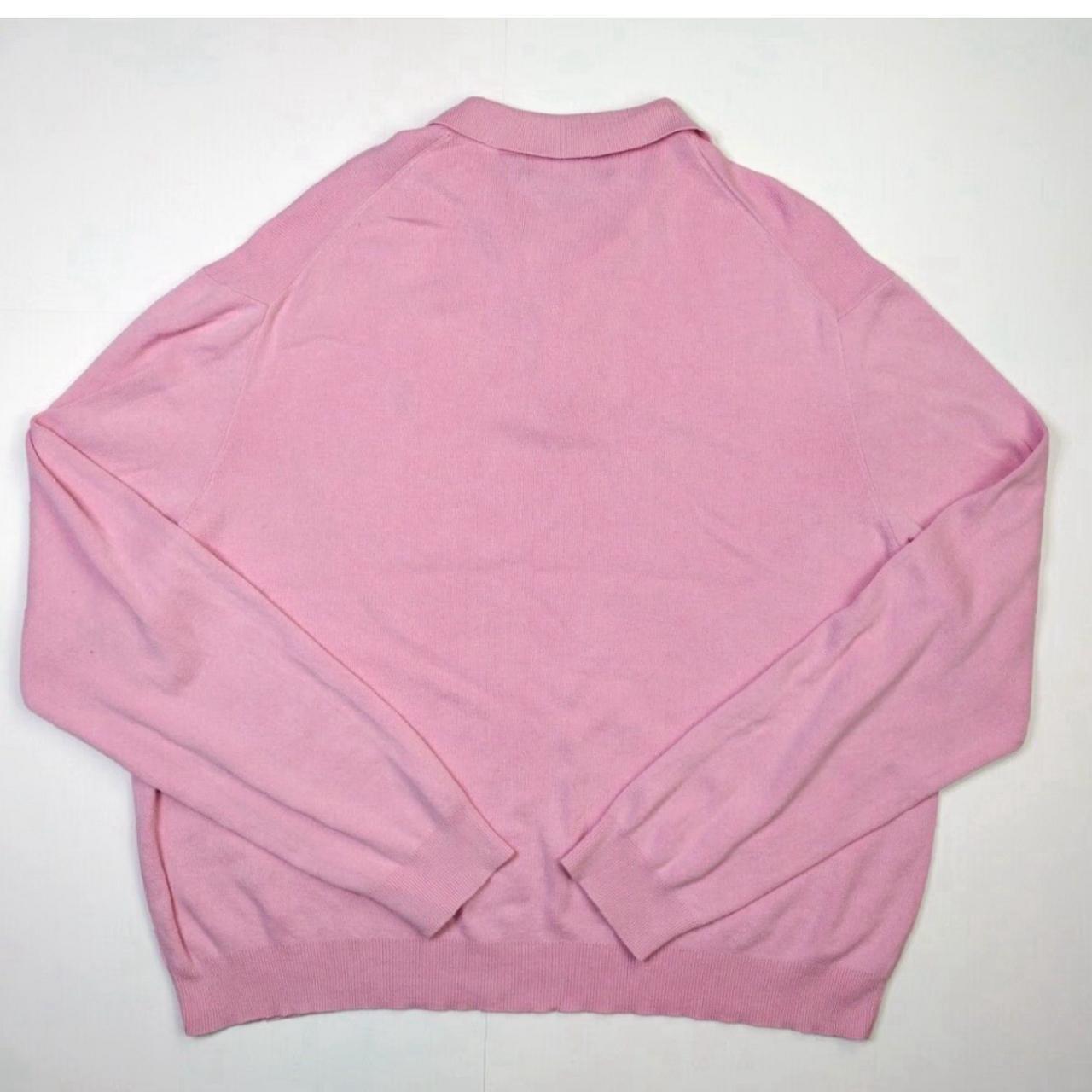 Vintage Men's Sweater - Pink - XL – This vintage … - image 5