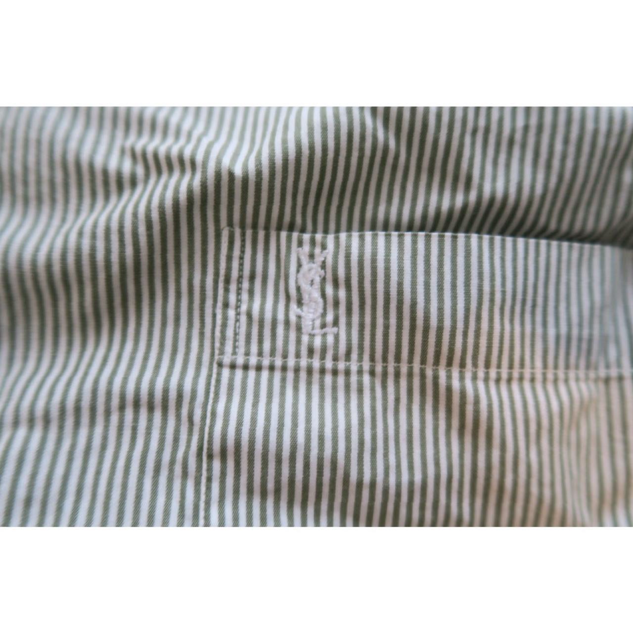 Vintage Men's T-shirt - Green – VTG Yves Saint La… - image 2