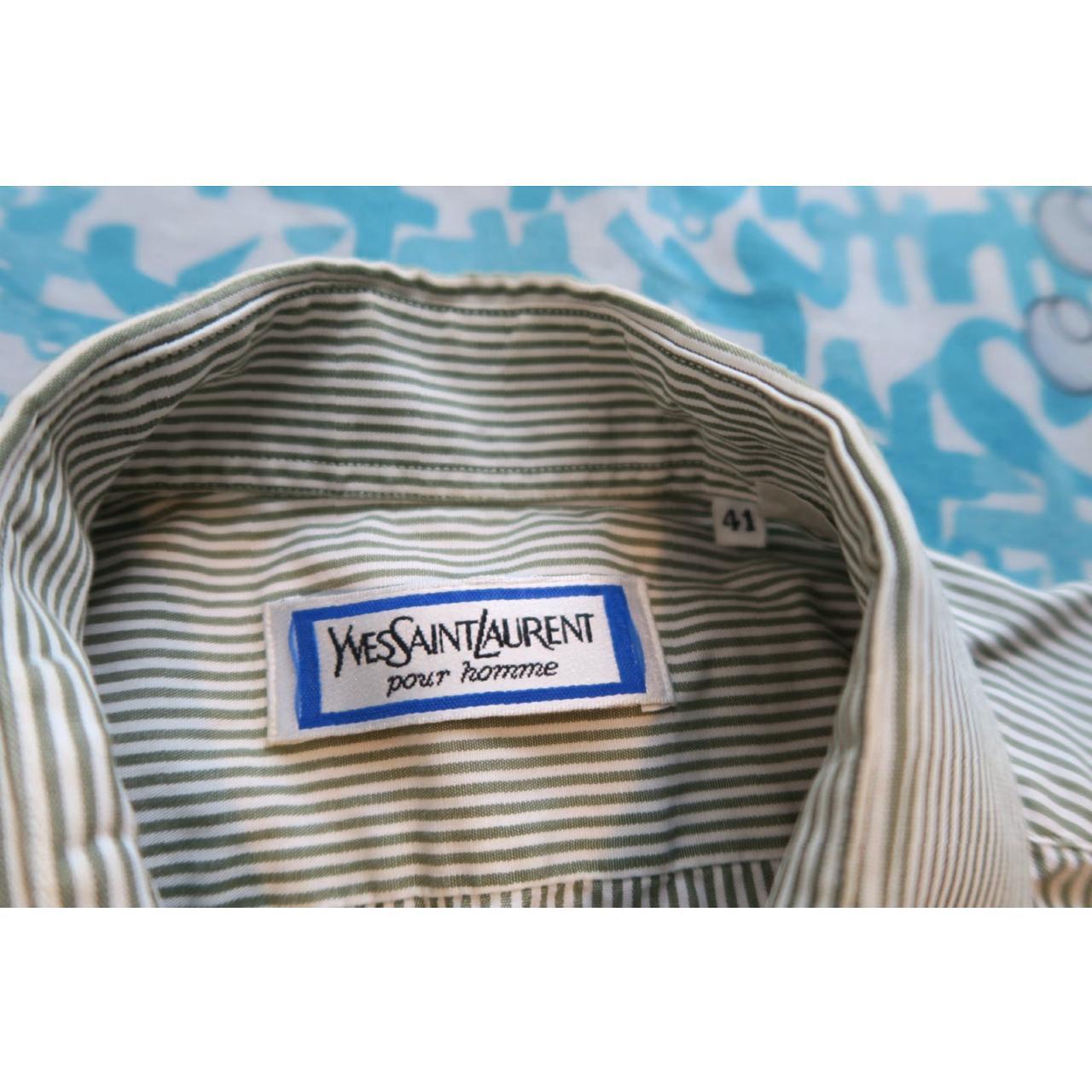 Vintage Men's T-shirt - Green – VTG Yves Saint La… - image 3