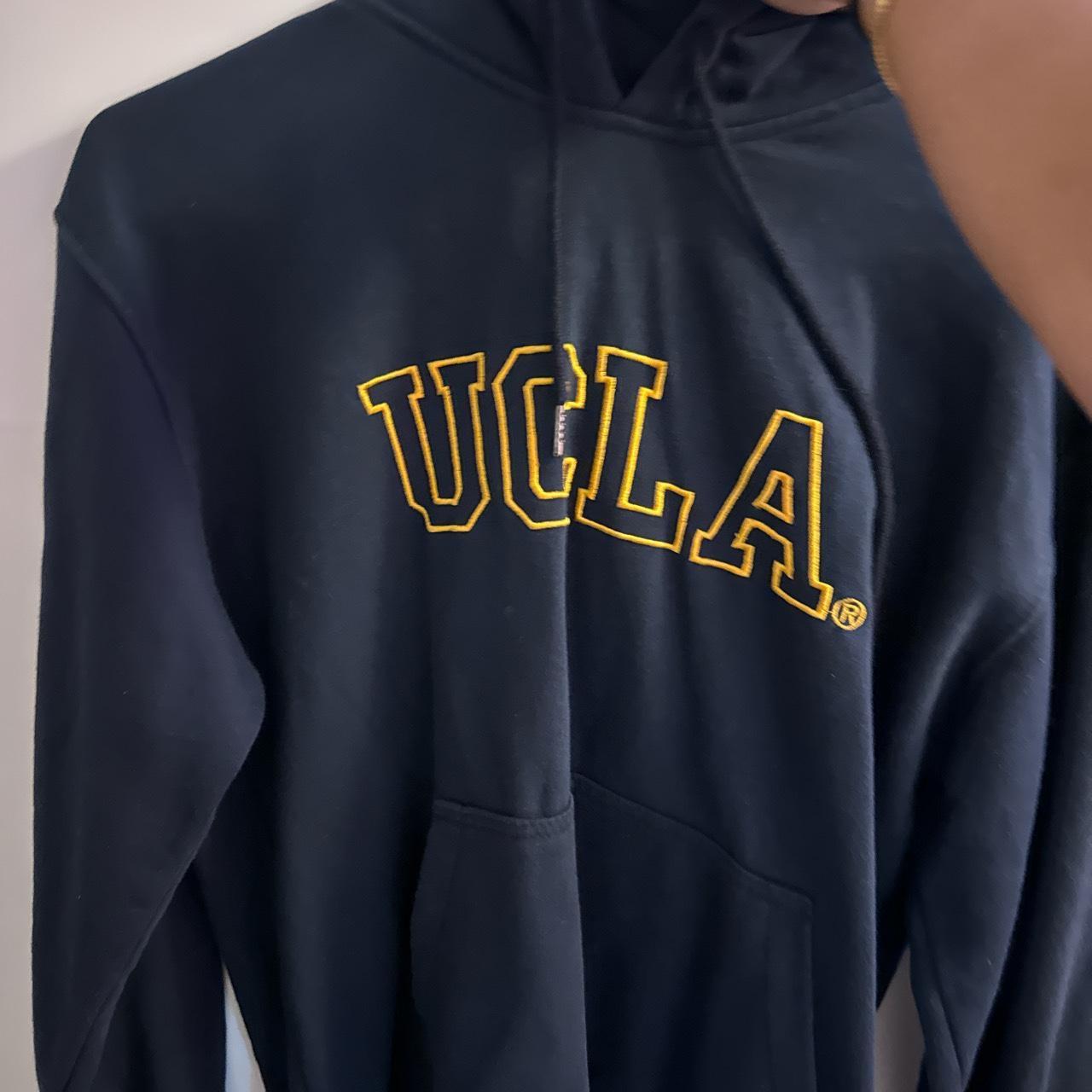 h&m ucla hoodie size L tagged is ripped out! worn... - Depop