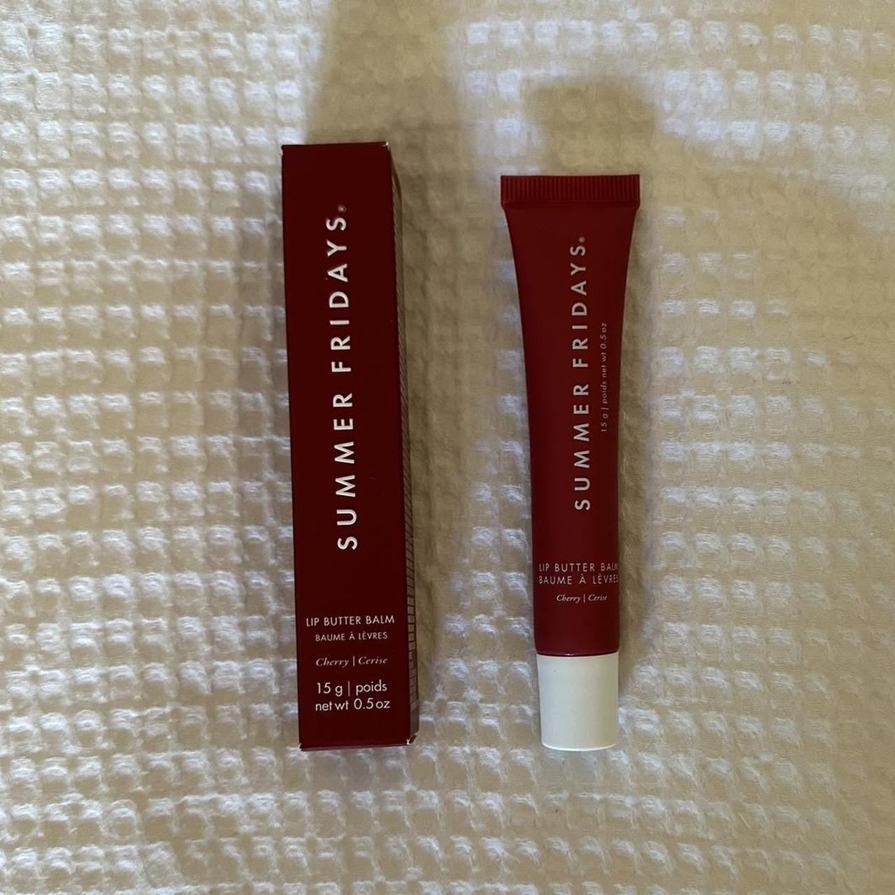 Summer Friday lip balm in cherry! I’ve swatched it a... - Depop