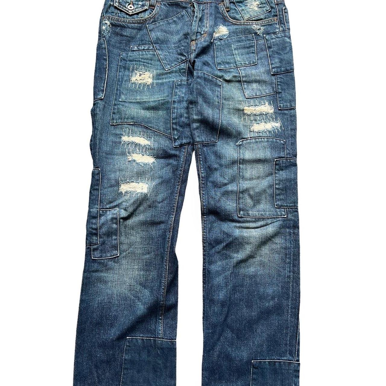 パンツ archive D&G dolce&gabbana Painted Denim D&G Jeans Size 34 US: Distinctive Paint Splatter Design