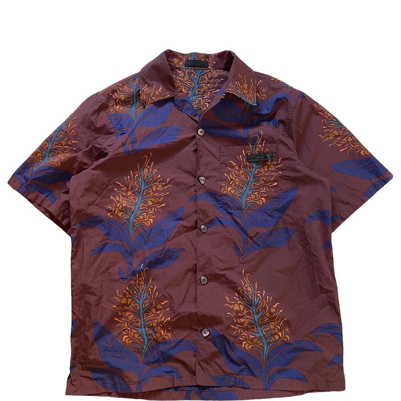 2018 Prada Hawaiian Shirt Marked size