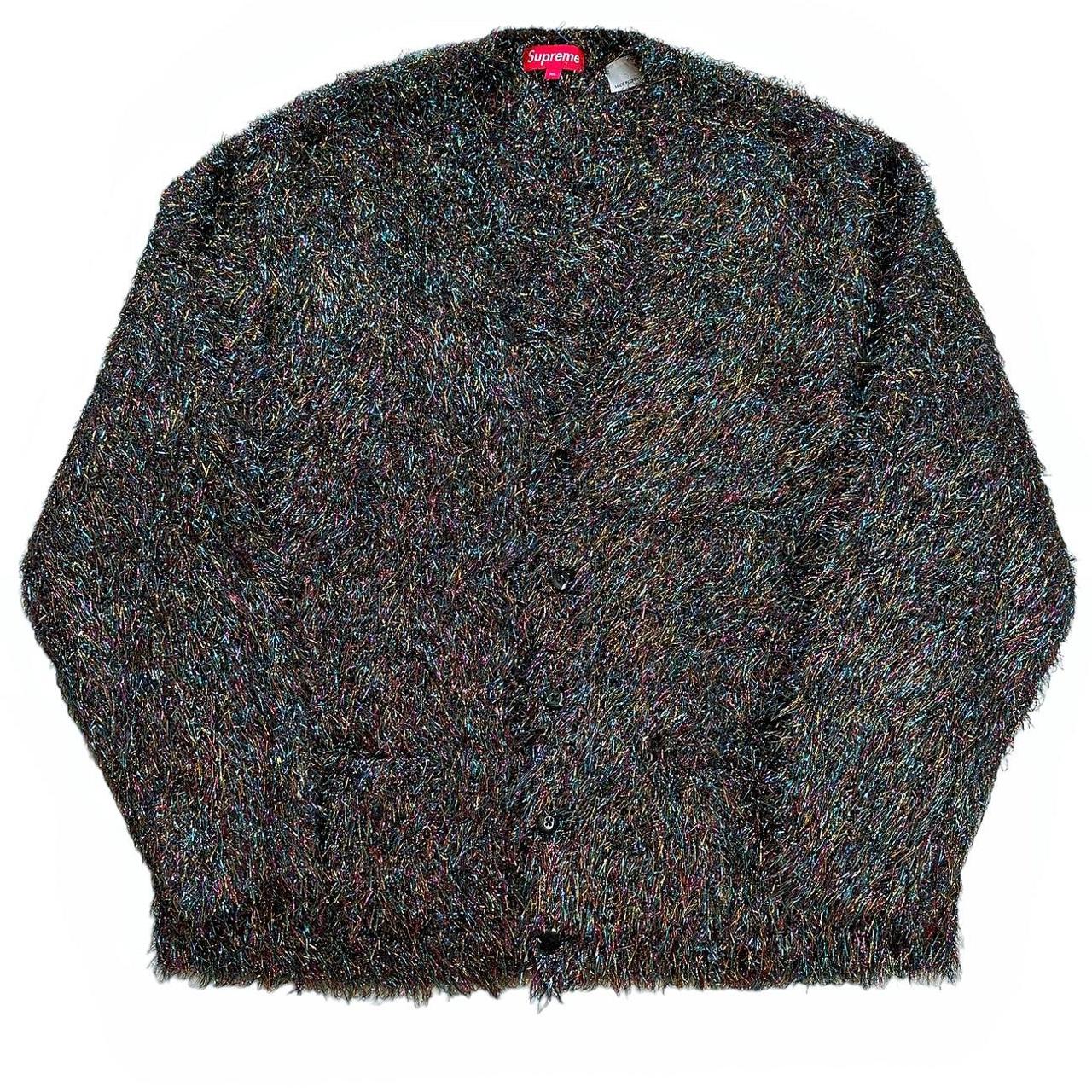 Supreme, Mohair Confetti Streamer Cardigan, Marked