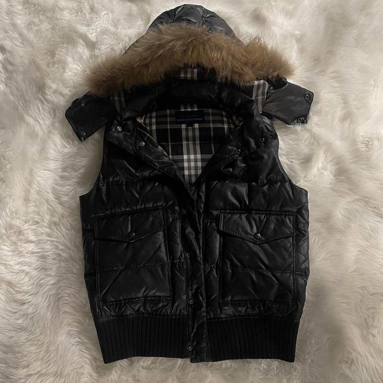 Burberry black cheap puffer vest