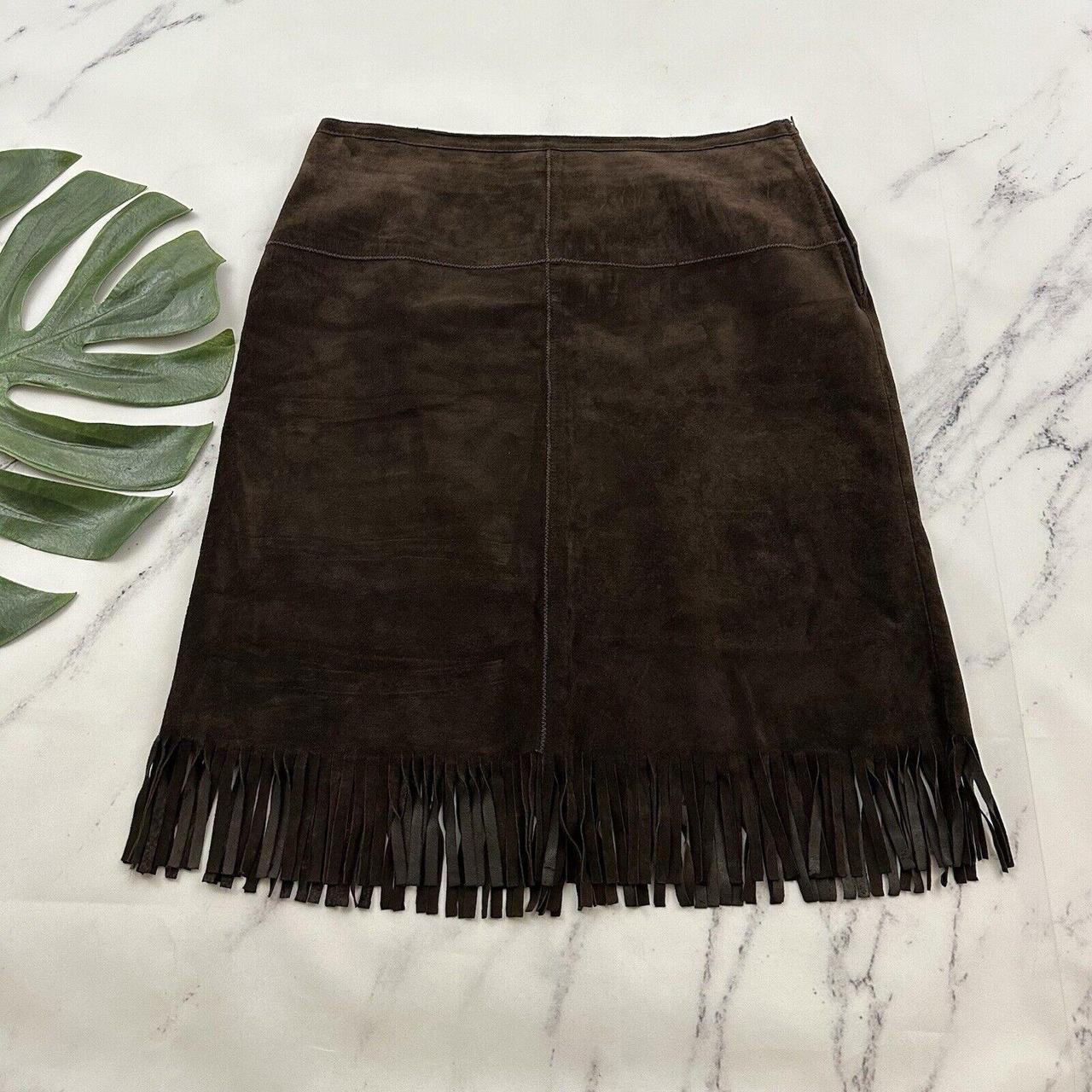 Brown suede skirt express hotsell