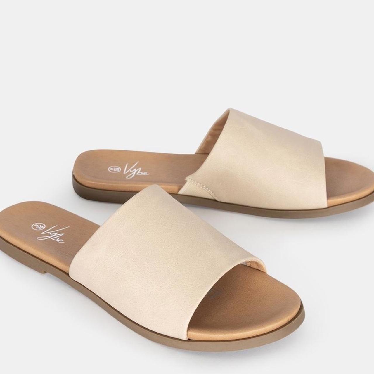 Spendless Shoes Vybe Cream Slides (Brand New) AU... Depop