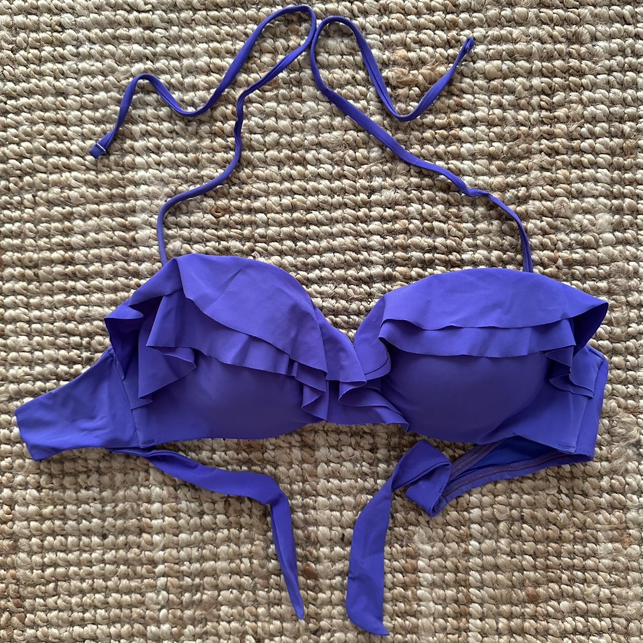 Oysho purple bikini top with padding and
