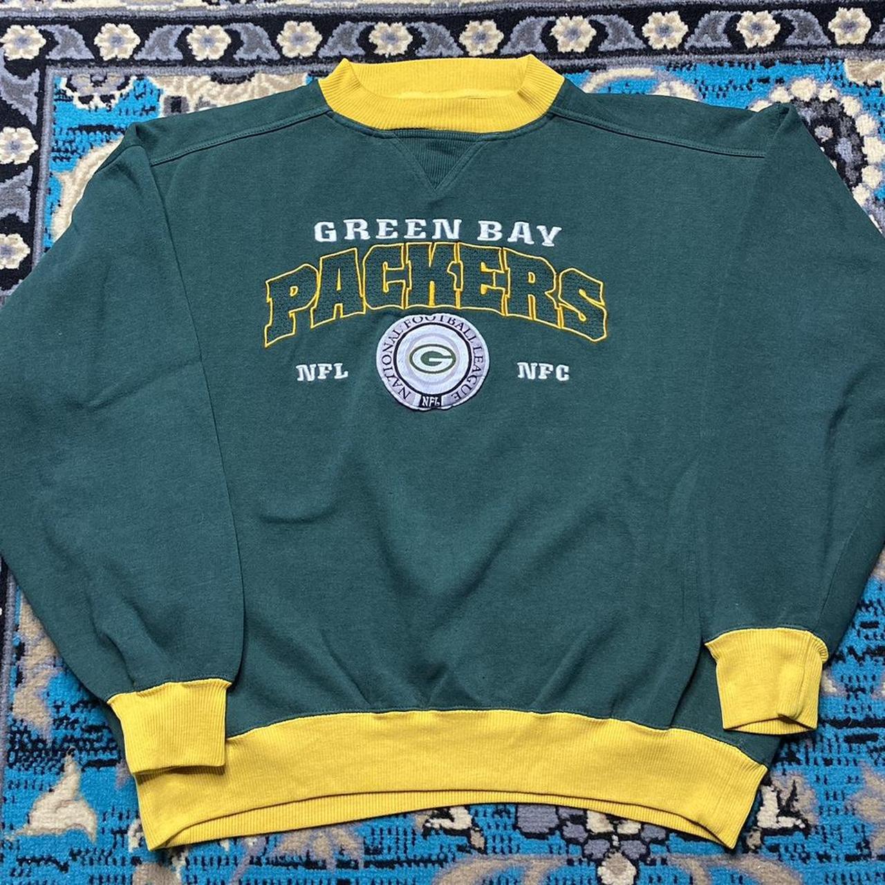 Vintage Lee Sport Green Packers Hoodie Size XL - Depop