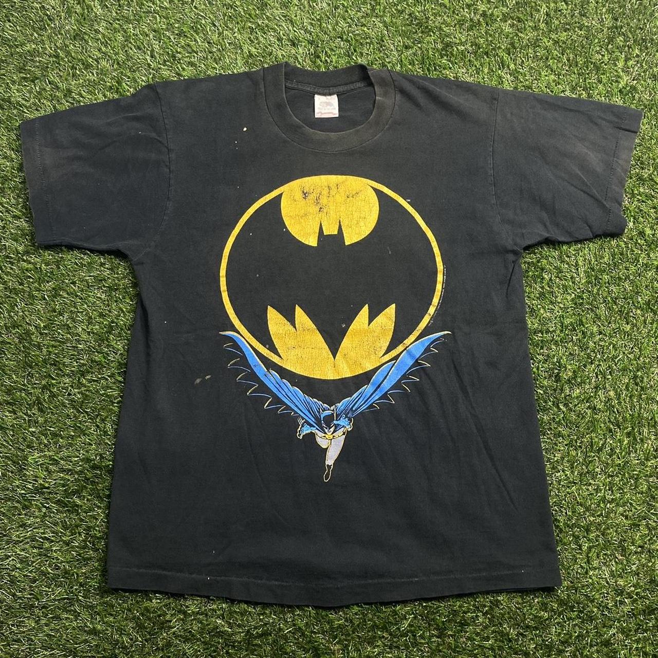 Vintage 1989 Batman Graphic Shirt Size Large... - Depop