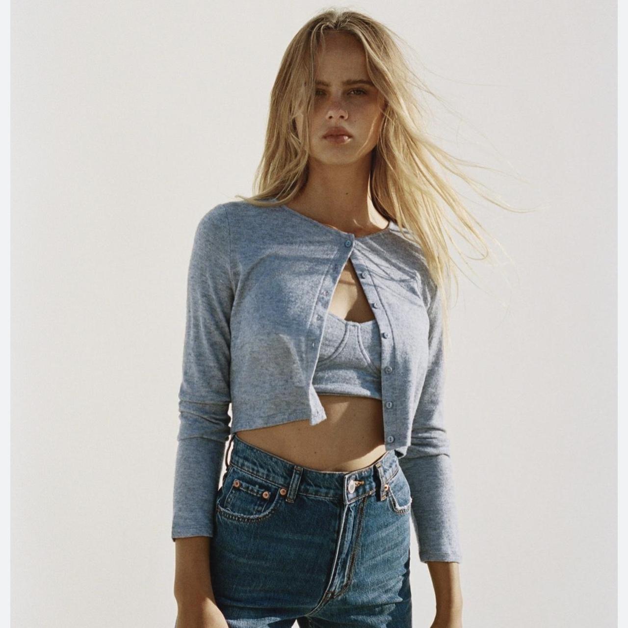 Zara crop top + cardigan set I am open to selling... Depop