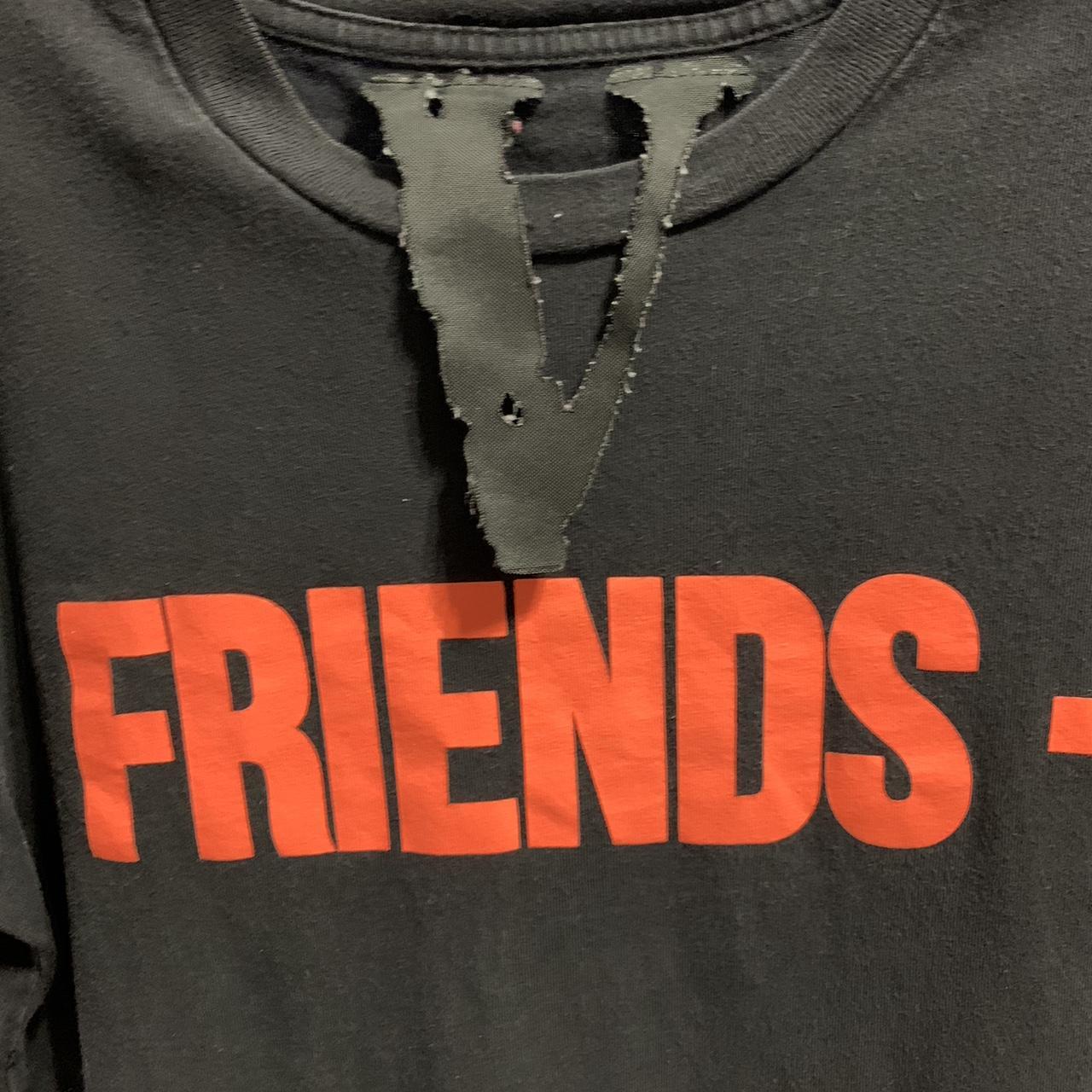 Vlone Orange And Black Shirt